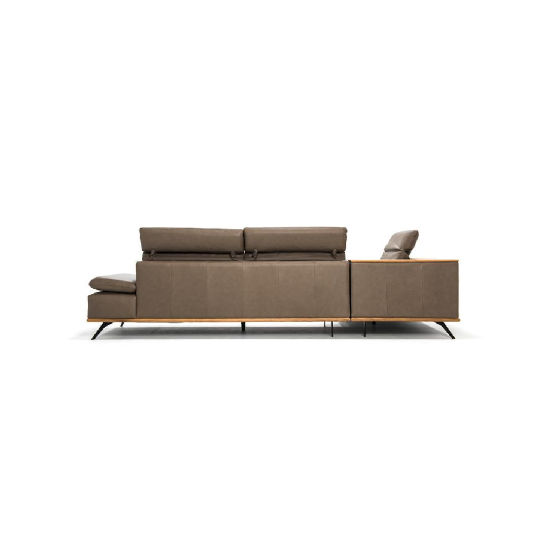 Sofa MODENA - tragende Elemente aus massiver Buche, verstärkt mit Holzplattenelementen - Rückseite