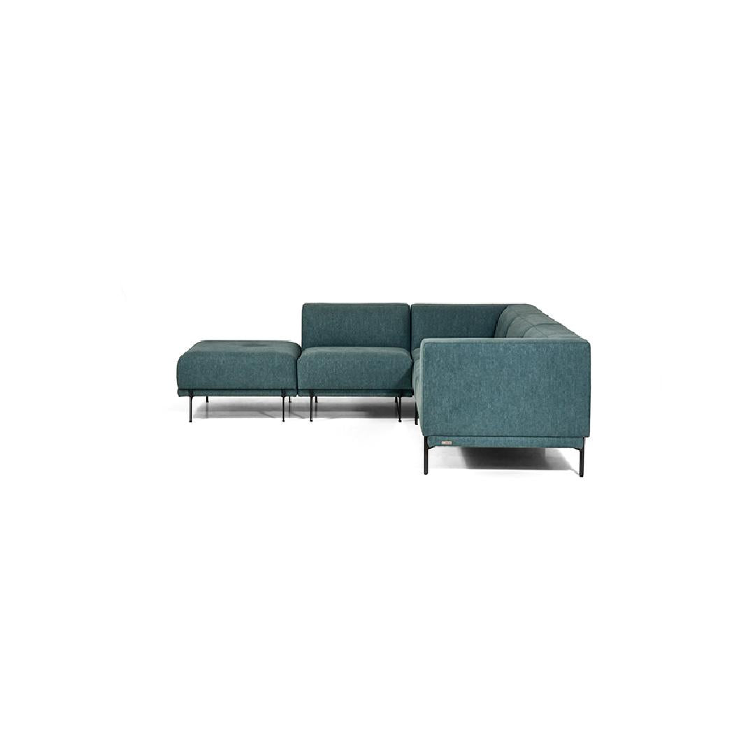 MAJESTIC Sofa-Trägerelemente aus massiver Buche, verstärkt mit Holzplattenelementen - linke Seite