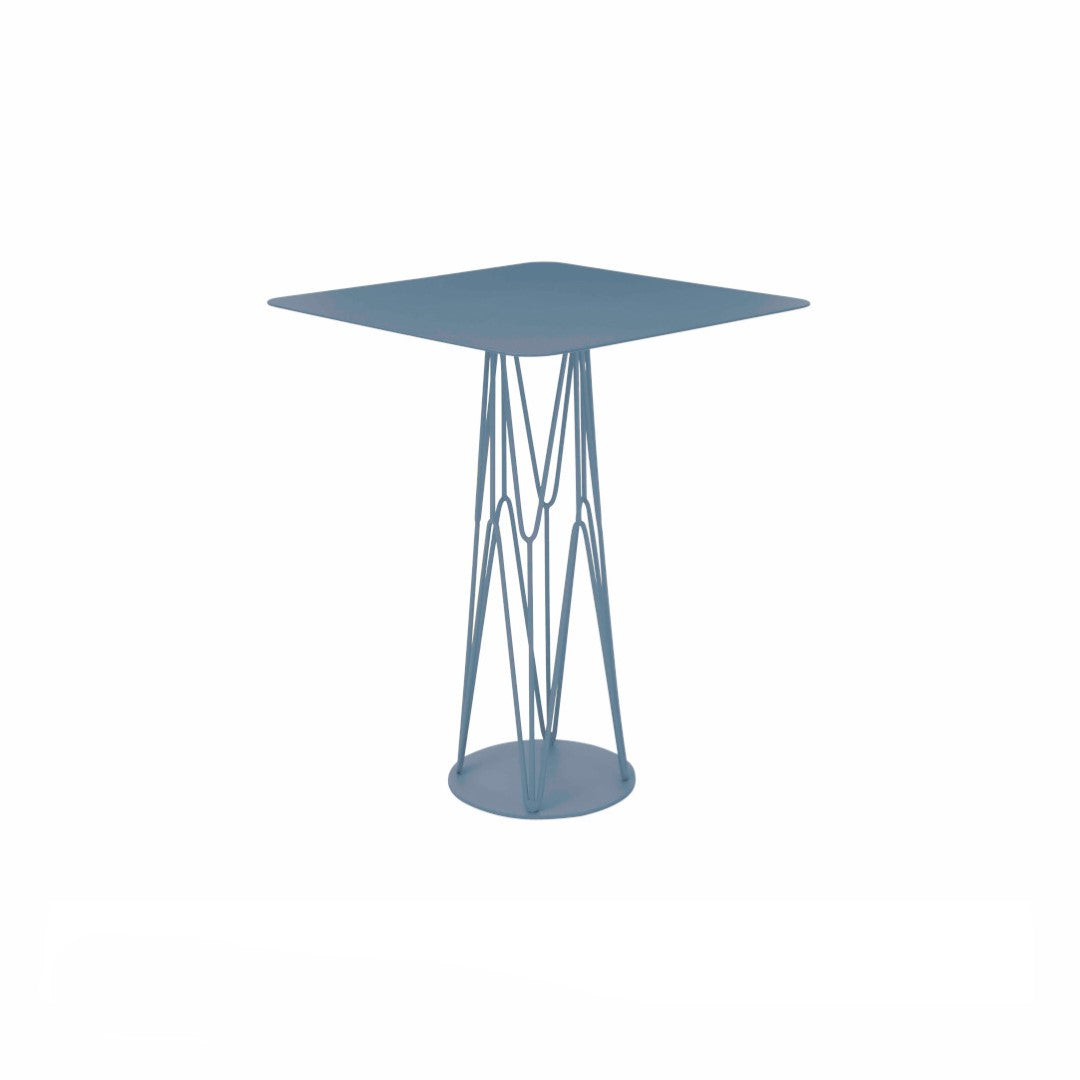 ATAMAN MESH Gartentisch-aus pulverbeschichtetem Edelstahl-tableblau-vorna
