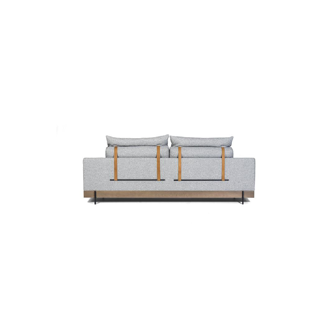 BENVENUTTI-Designersofa, Gestell aus Massivholz mit Stoffpolsterung-rücken