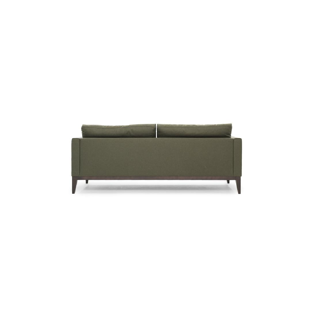 CHELSEA-Designersofa, Gestell aus Massivholz mit Stoffpolsterung-rücken