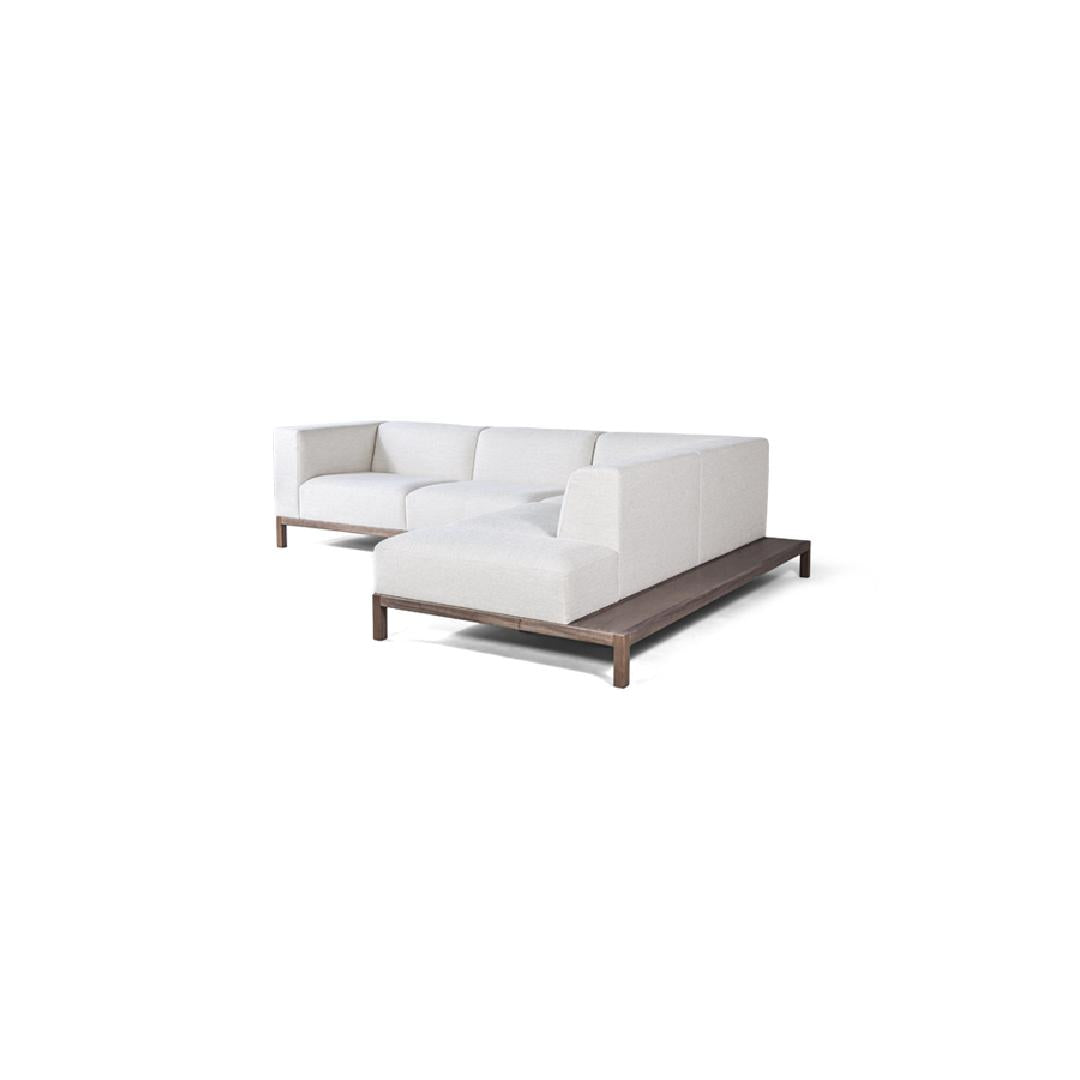 MAJESTIC NATURA Sofa-Trägerelemente aus massiver Buche, verstärkt mit Holzplattenelementen - linke Seite