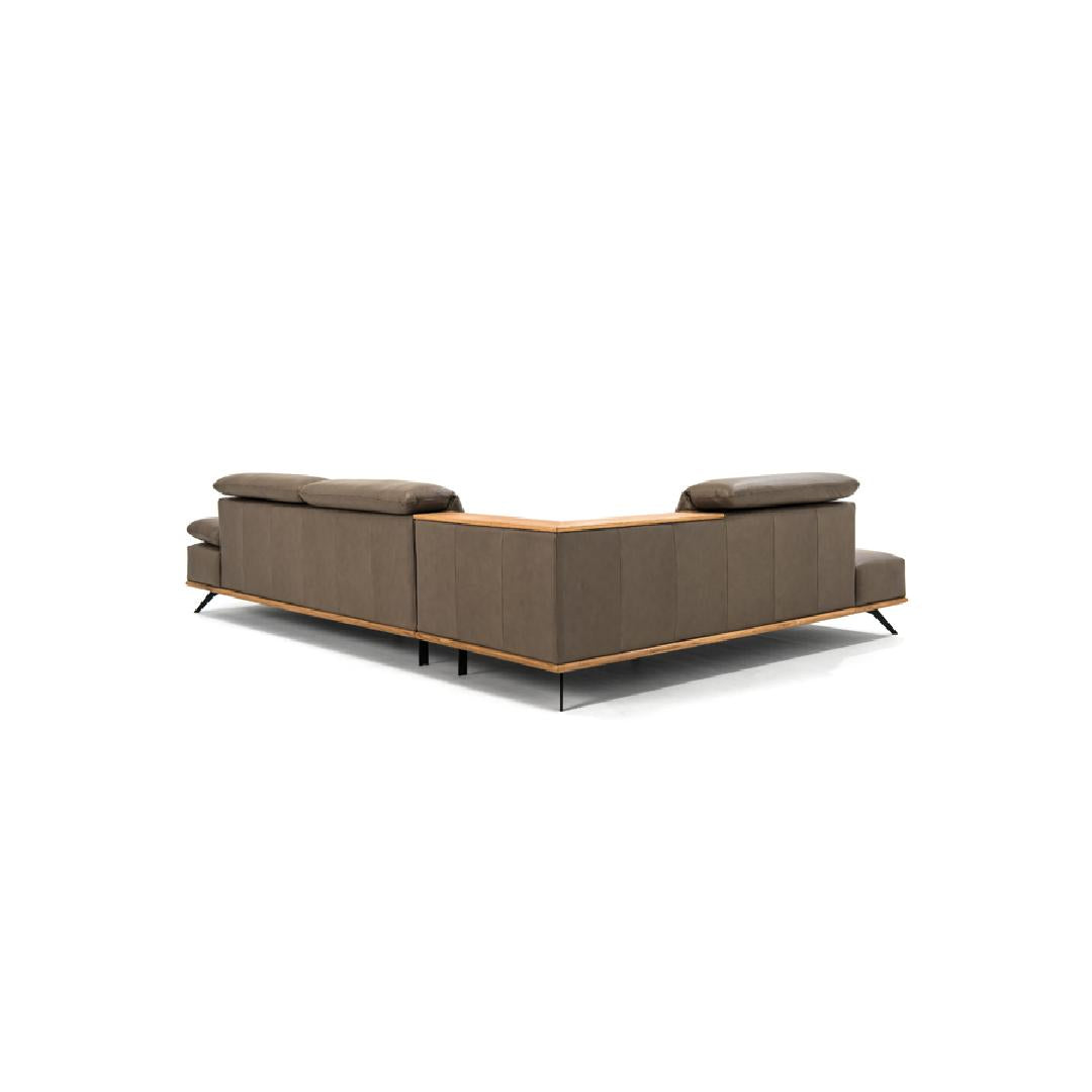 Sofa MODENA - tragende Elemente aus massiver Buche, verstärkt mit Holzplattenelementen - Rückseite