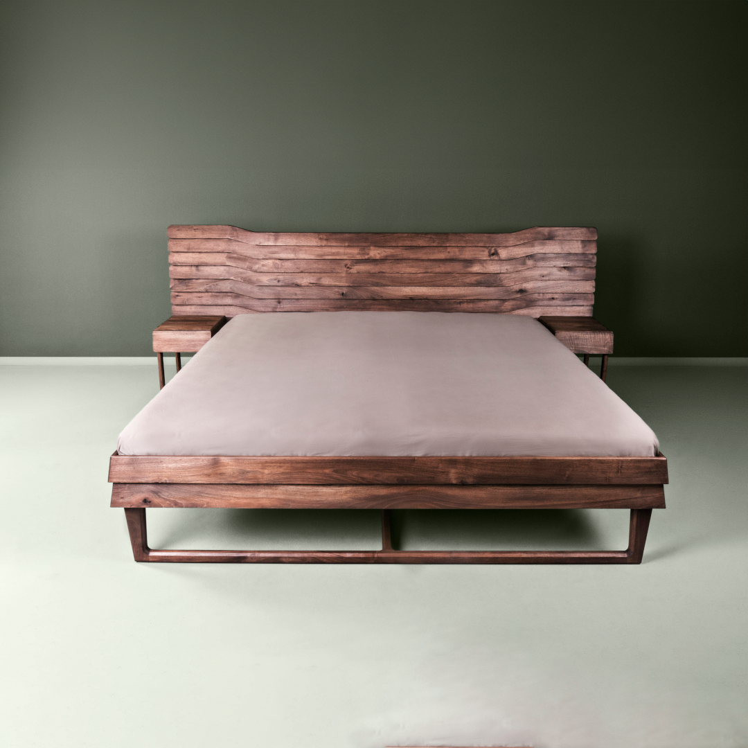 TALAS-Designer Bett aus Massivholz