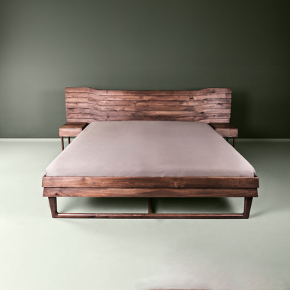 TALAS-Designer Bett aus Massivholz